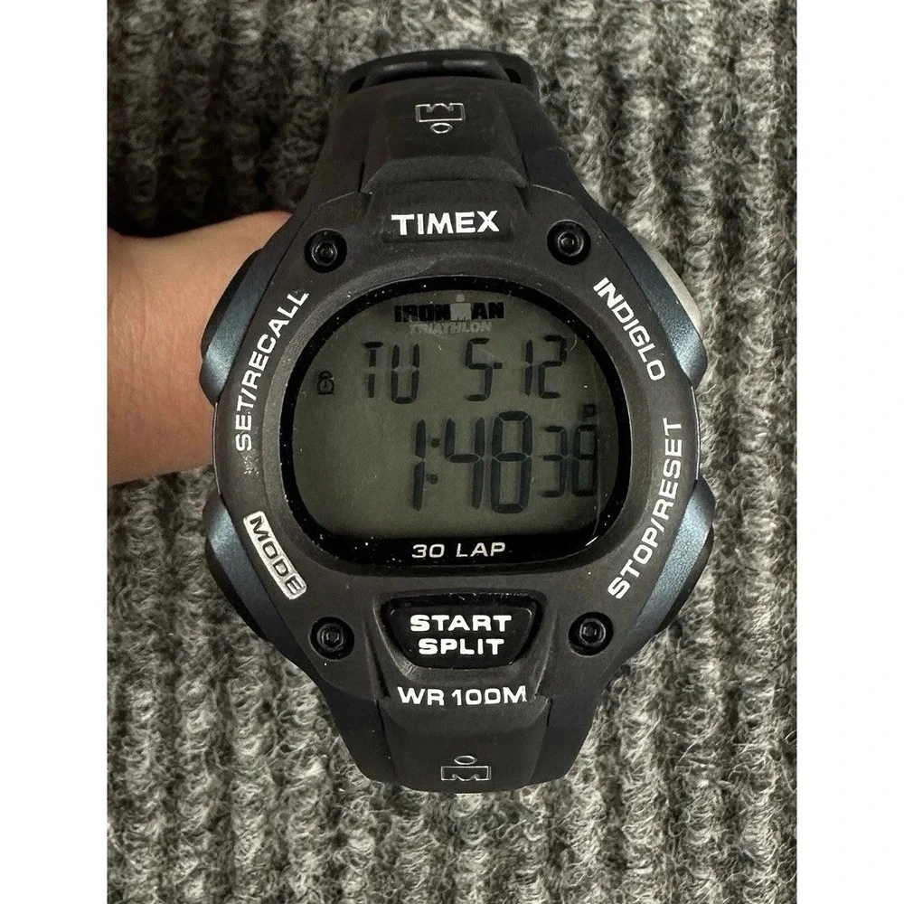 Timex Ironman Classic T5H591 30 Lap Fullsize Men's Alarm/Chrono Blue 38mm